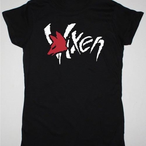 Vixen band logo black cotton - vixen,
